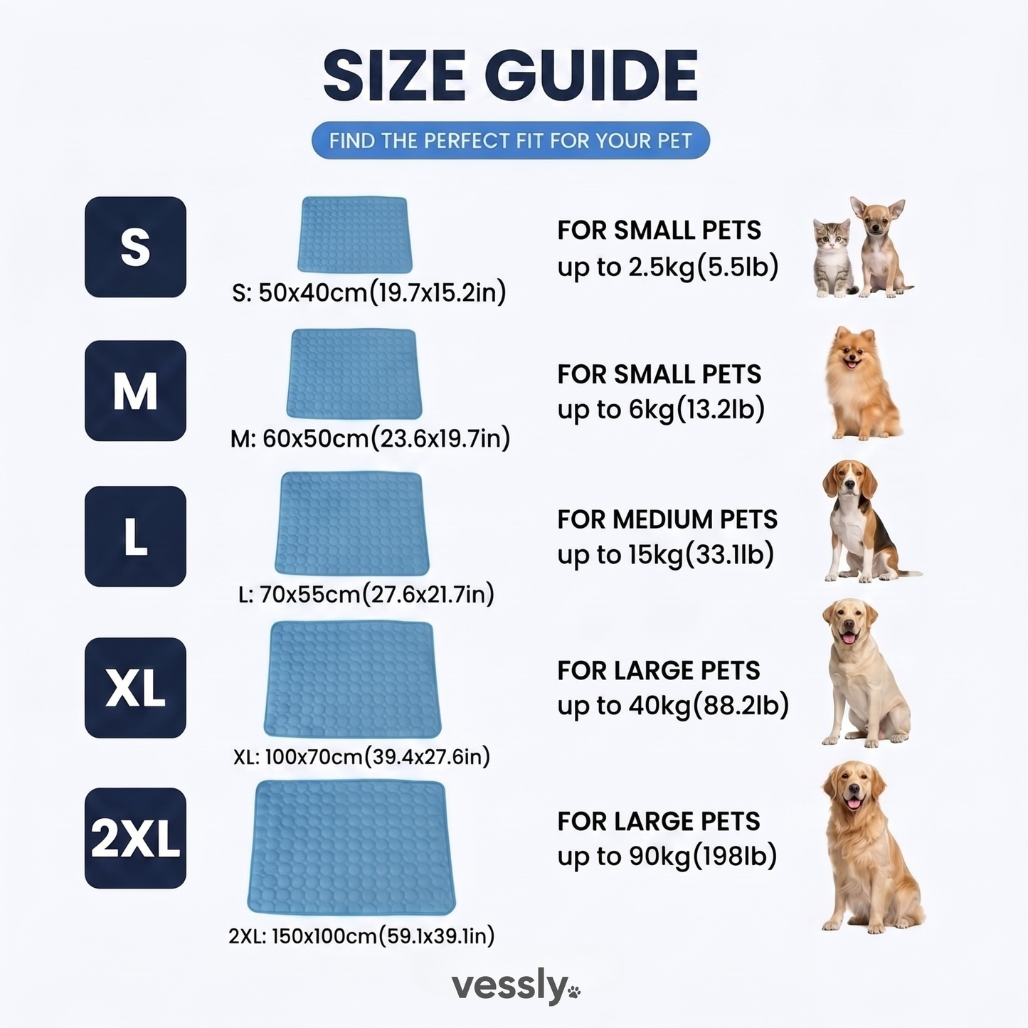 Vessly Cooling Mat for Pets